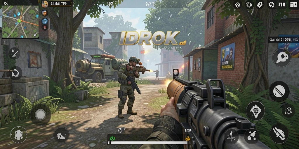 Tampilan gameplay seru dengan aksi tembak-menembak mendebarkan.
