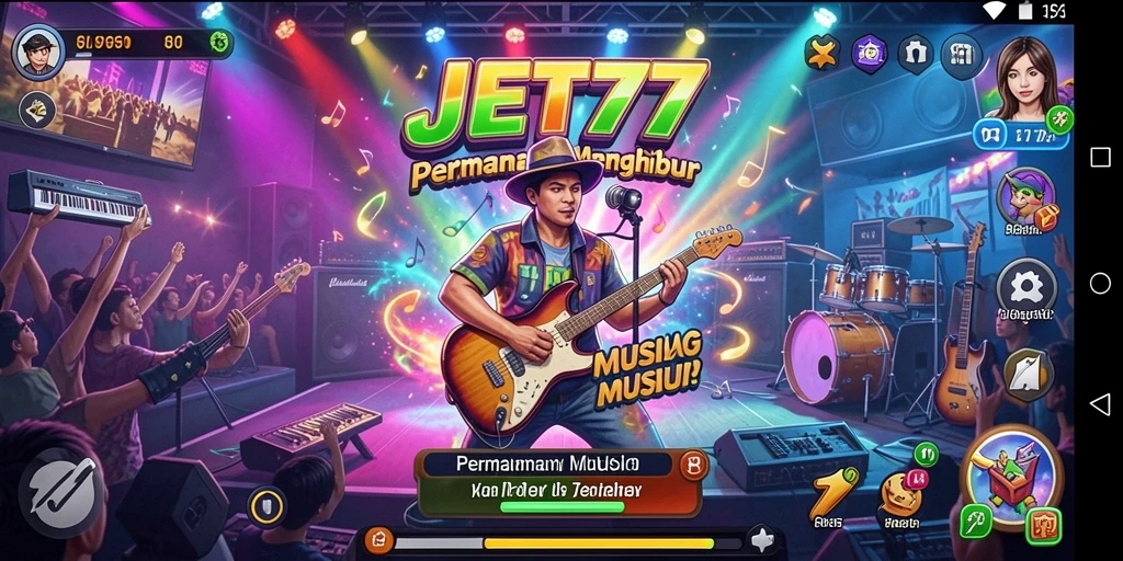 Tangkapan layar JET77 menunjukkan gameplay yang interaktif dan menarik.