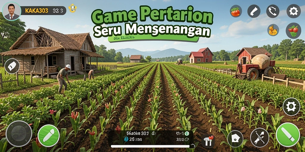 Tampilan gameplay KAKA303 dengan pengalaman pertanian yang menarik.