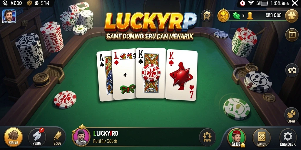 Screenshot gameplay LUCKYRP menampilkan keseruan bermain Domino.