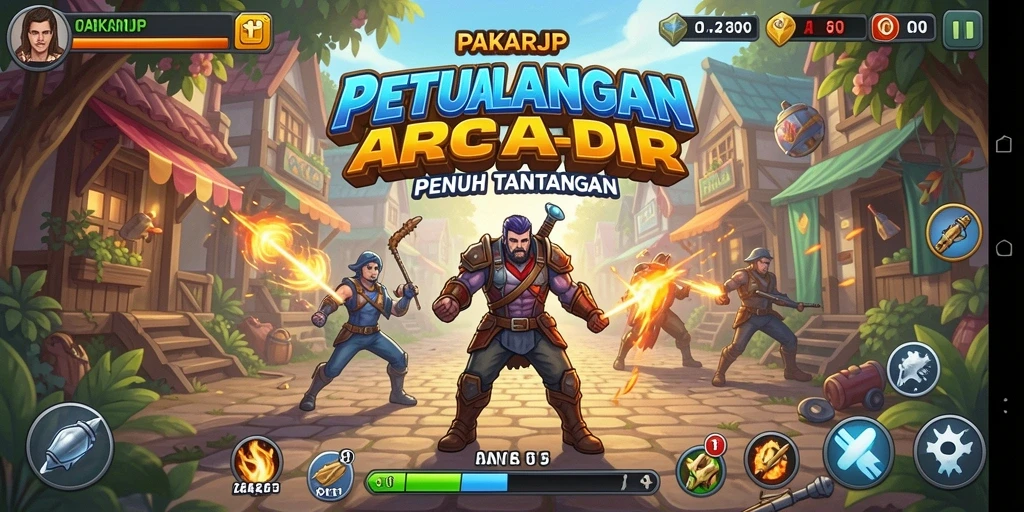 Tampilan gameplay seru dan penuh tantangan di PAKARJP.