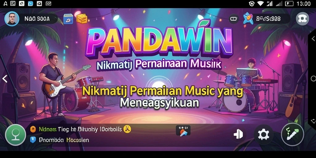 Tangkapan layar gameplay <strong>PANDAWIN</strong> menampilkan pengalaman bermain musik yang menarik.