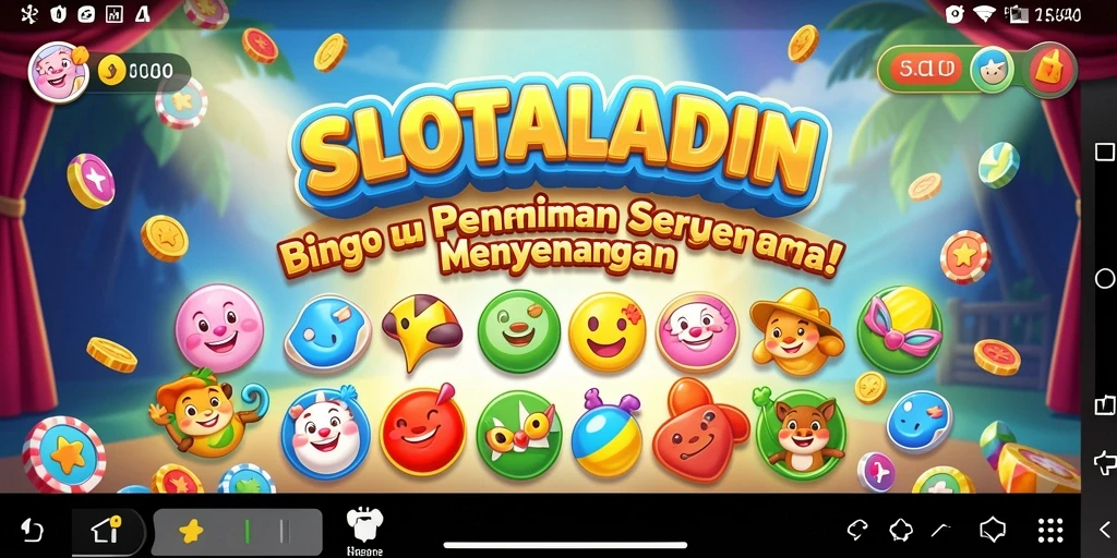 Screenshot utama SLOTALADIN menampilkan gameplay Bingo yang mengasyikkan.